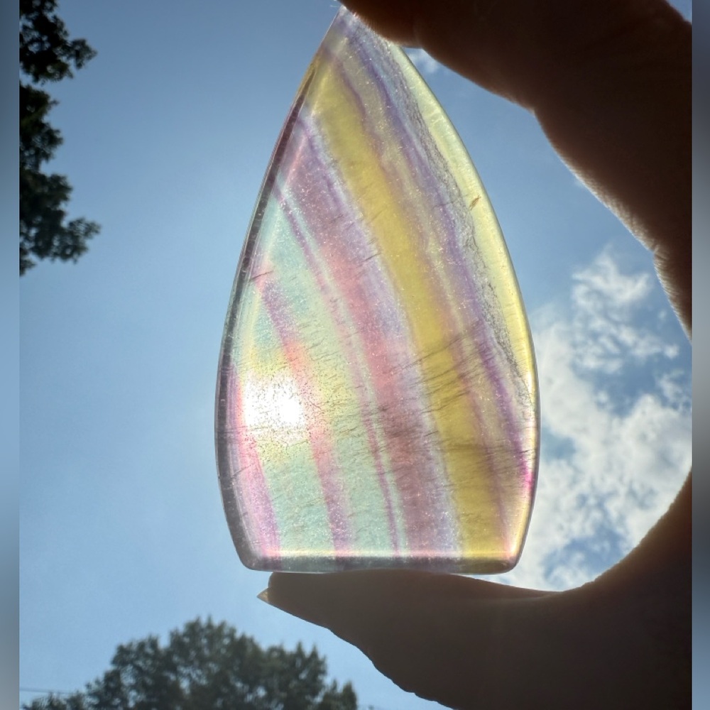 Beautiful Candy Fluorite Free Form/Teardrop